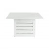 Santorini Square Outdoor Table White Pattern Top front