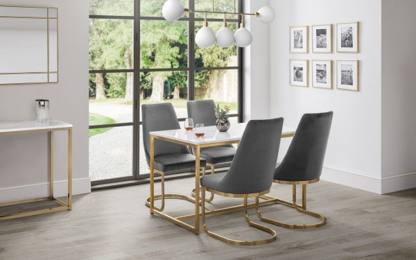 Scala Dining Table Gold life