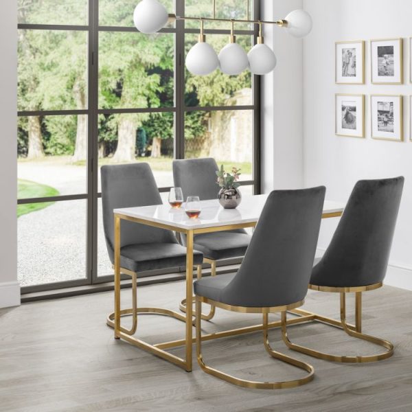 Scala Dining Table Gold life