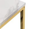 Scala Dining Table Gold side top