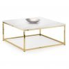Scala Marble Top Coffee Table Gold