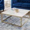 Scala Marble Top Coffee Table Gold life
