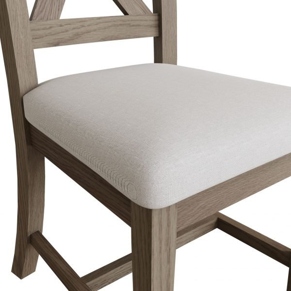Dallow Oak Crossed Back Chair close