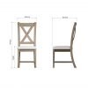 Dallow Oak Crossed Back Chair dims scaled