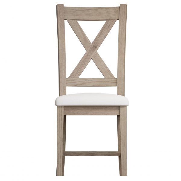 Dallow Oak Crossed Back Chair front scaled