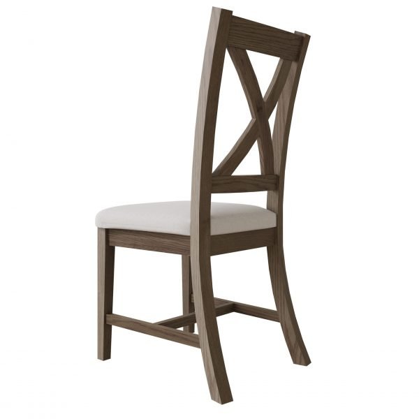 Dallow Oak Crossed Back Chair side scaled