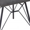 Studded Back Ornate Legged Dining Chair Grey legs