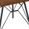 Studded Back Ornate Legged Dining Chair Tan leg