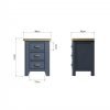 Blue Ryedale Bedside Cabinet