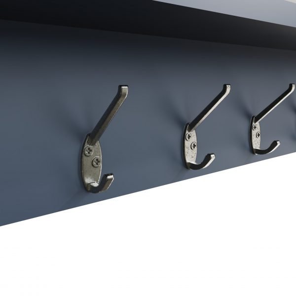 Blue Ryedale Coat Rack with Mirror