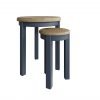 Blue Ryedale Round Nest of Tables
