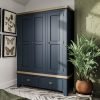 Blue Ryedale Triple Wardrobe