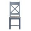 Blue Ryedale Upholstered Cross Back Chair