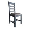 Blue Ryedale Upholstered Ladder Back Chair