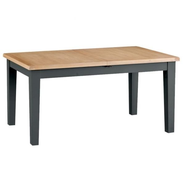 Brompton Painted cm Extending Butterfly Table Charcoal