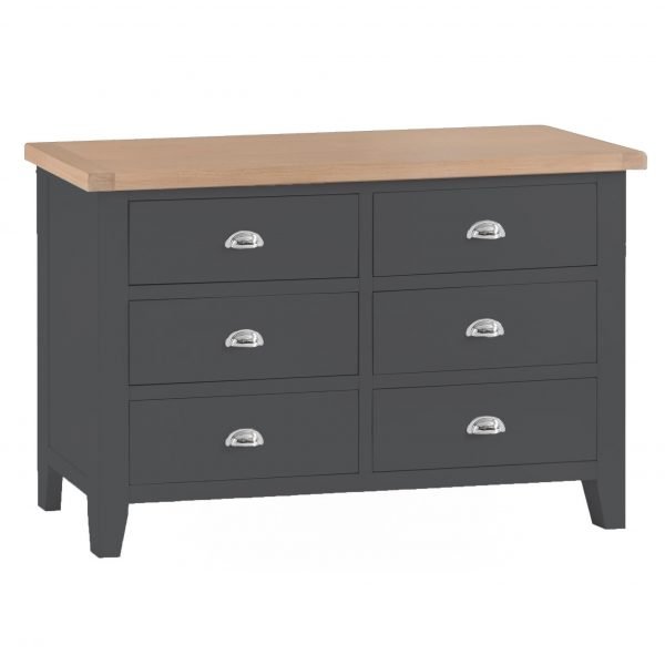 Brompton Painted Drawer Chest Charcoal