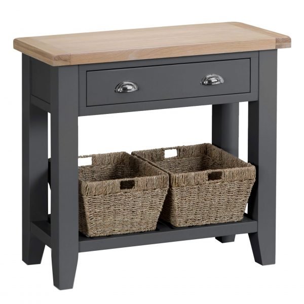 Brompton Painted Console Table Charcoal