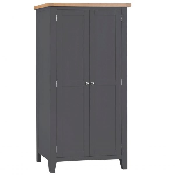 Brompton Painted Full Hanging Wardrobe Charcoal