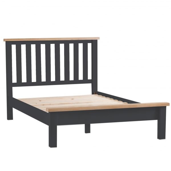 Brompton Painted King Size Bed Charcoal