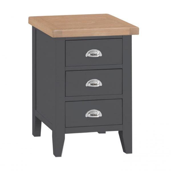 Brompton Painted Large Bedside Cabinet Charcoal
