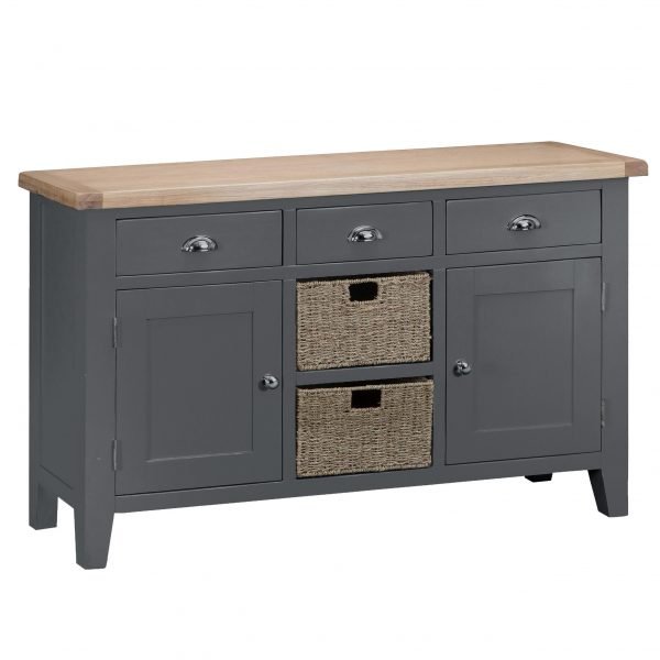 Brompton Painted Large Sideboard Charcoal