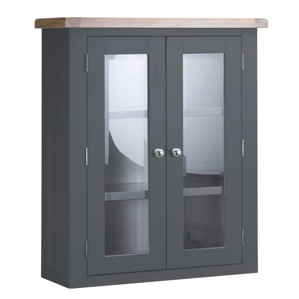 Brompton Painted Small Hutch with Lights Charcoal