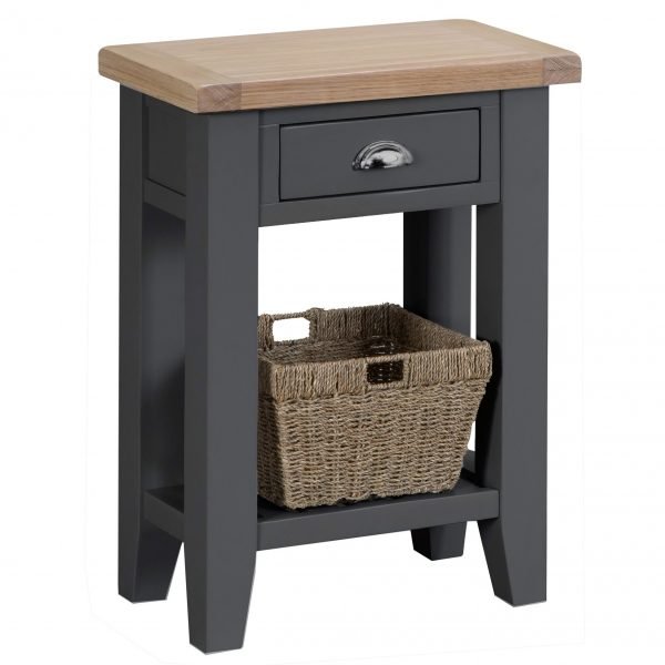 Brompton Painted Telephone Table Charcoal