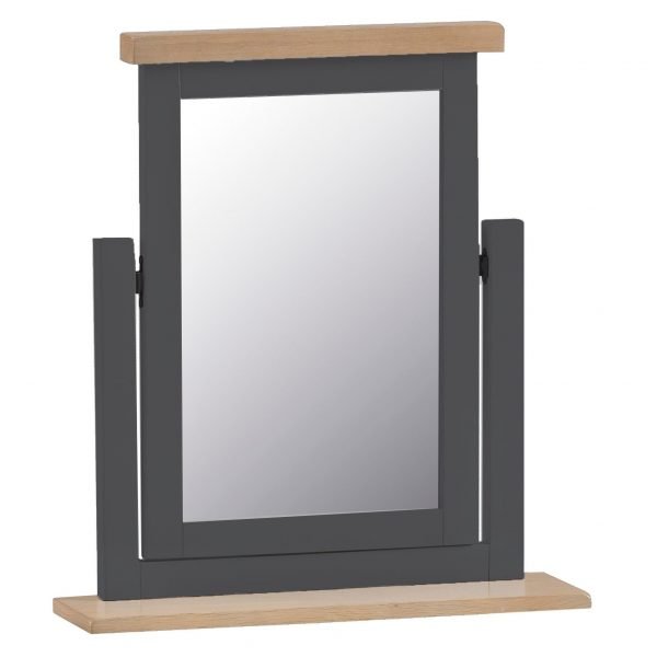 Brompton Painted Trinket Mirror Charcoal