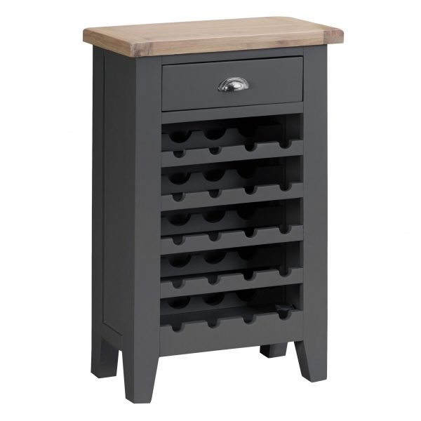 Brompton Painted Wine Cabinet Charcoal