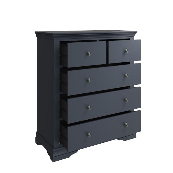 Midnight Grey Isabelle Over Chest of Drawers