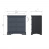 Midnight Grey Isabelle Drawer Chest of Drawers