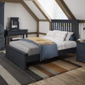 Midnight Grey Isabelle Double Bed Frame