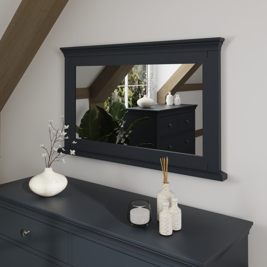 Midnight Grey Isabelle Wall Mirror Midnight Grey Isabelle Wall Mirror