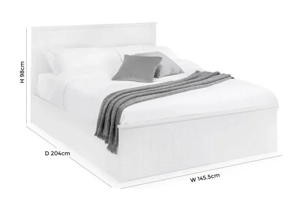 Julian Bowen Maine White Ottoman Storage Bed