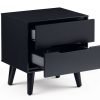 alicia anthracite drawer bedside open