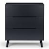 alicia anthracite drawer chest front