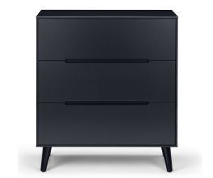 alicia anthracite drawer chest front