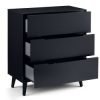 alicia anthracite drawer chest open