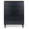 alicia anthracite drawer chest front