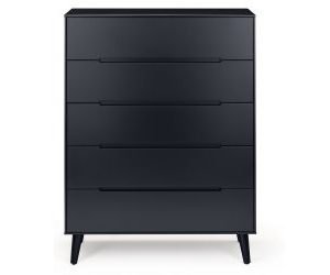 alicia anthracite drawer chest front