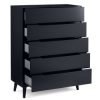 alicia anthracite drawer chest open