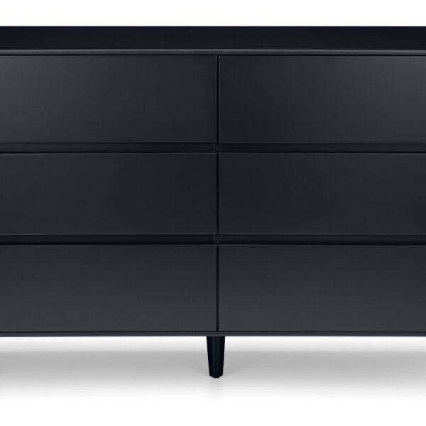 alicia anthracite drawer chest front