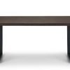 brooklyn dark oak dining table front