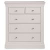 clermont light grey drawer chest front