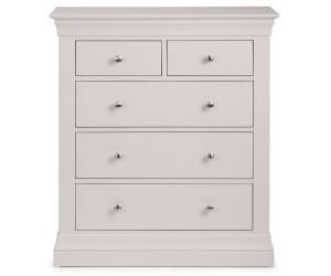 clermont light grey drawer chest front