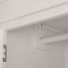 clermont light grey wardrobe rail detail