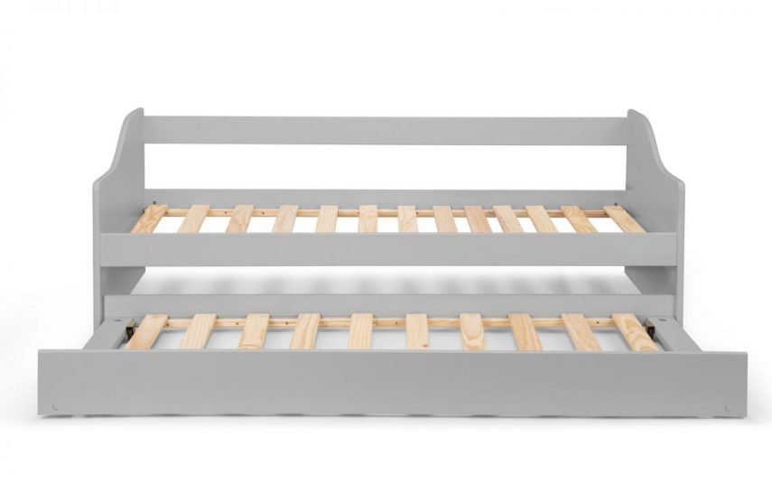 elba daybed dove grey front slats open