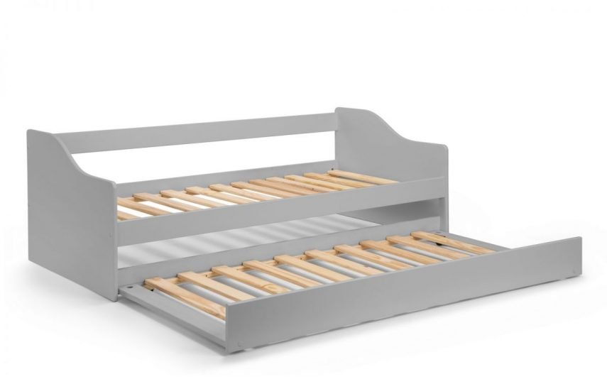 elba daybed dove grey slats open