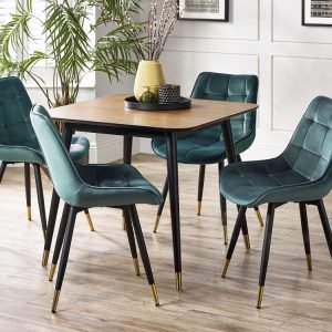 findlay square dining table hadid green chairs roomset