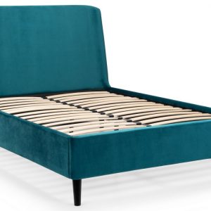 frida bed teal angled slats